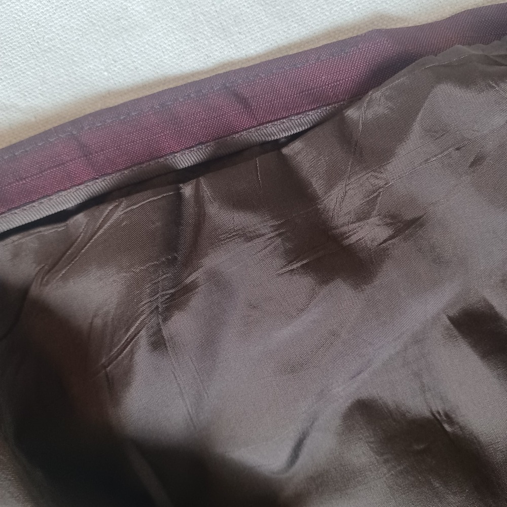 Vtg Mid Century Crimson Satin Evening Smoking‎ Dinner Jacket Formal Shawl Jacket - Picture 11 of 16